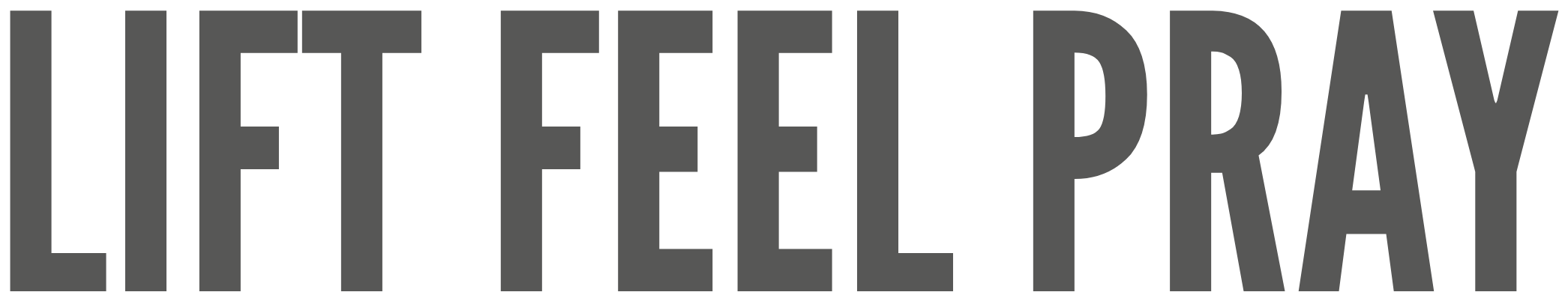 Logo for Lift Feel Pray